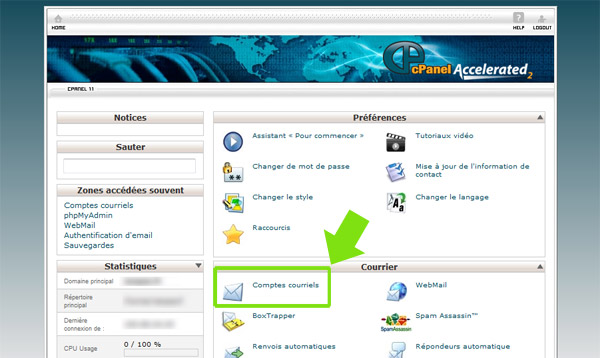 emails cPanel