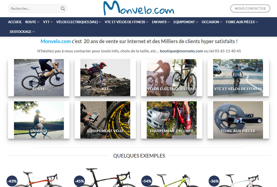 exemple de site mon-velo